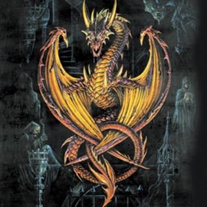 Dragon gothic poster flag